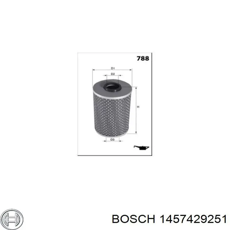 1457429251 Bosch Фільтр масла