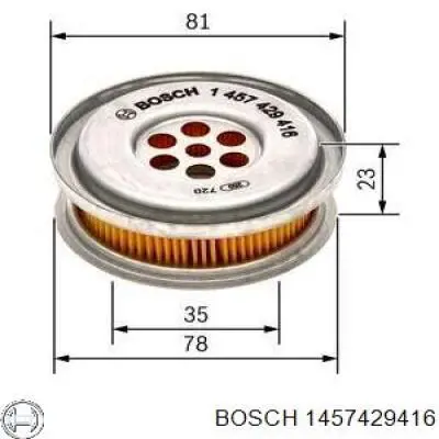 Фільтр ГПК Bosch 1457429416 ціна, від 7.33 USD