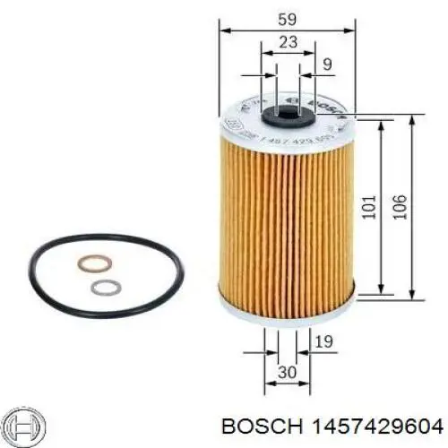 1457429604 Bosch Фільтр масла