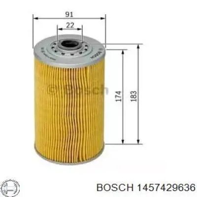 1457429636 Bosch фільтр масляний