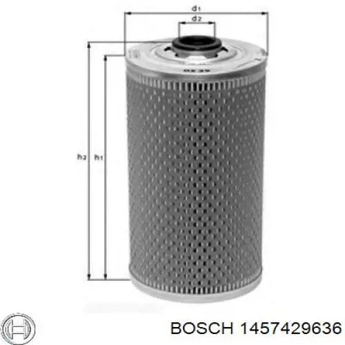 1457429636 Bosch Фільтр масла