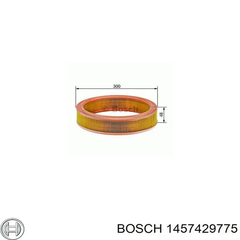 1457429775 Bosch фільтр повітряний