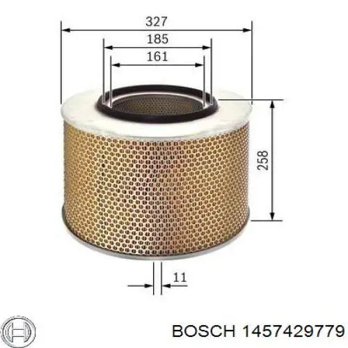Фільтр повітряний Bosch 1457429779