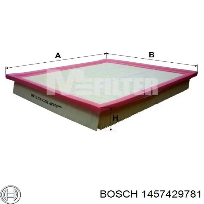 Фільтр повітряний Bosch 1457429781