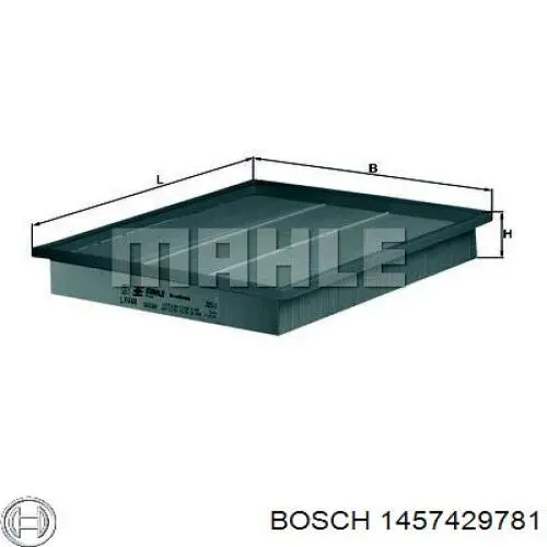 1457429781 Bosch Повітряний фільтр двигуна