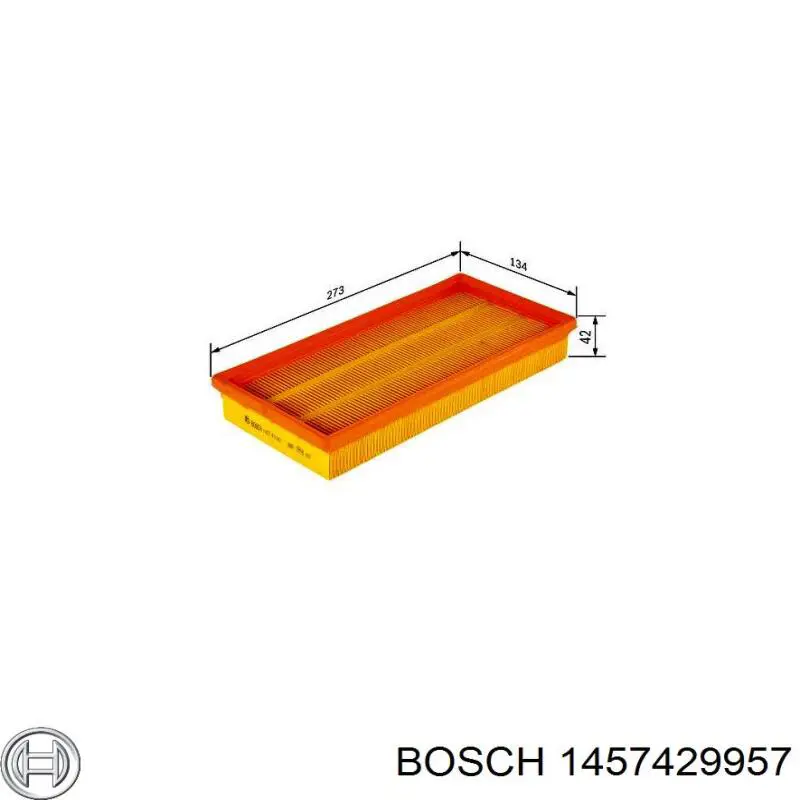1457429957 Bosch Повітряний фільтр двигуна