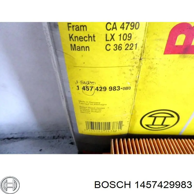 1457429983 Bosch фільтр повітряний