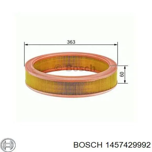 1457429992 Bosch фільтр повітряний