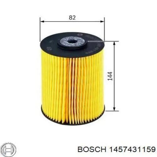 Фільтр тонкого очищення палива Bosch 1457431159 ціна, від 4.82 USD