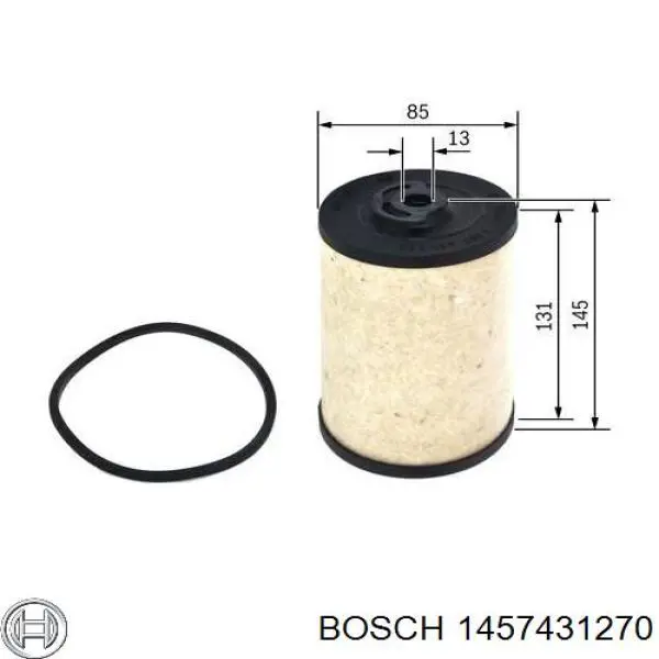 Фільтр тонкого очищення палива Bosch 1457431270 ціна, від 3.32 USD