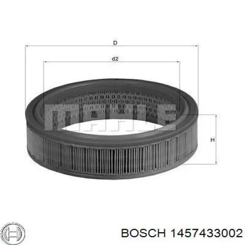 Фільтр повітряний 1457433002 Bosch