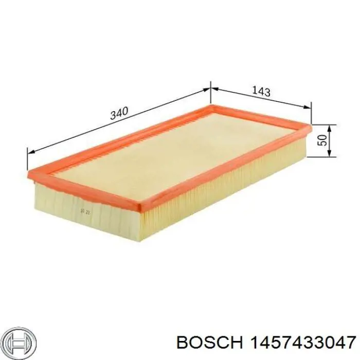 1457433047 Bosch фільтр повітряний