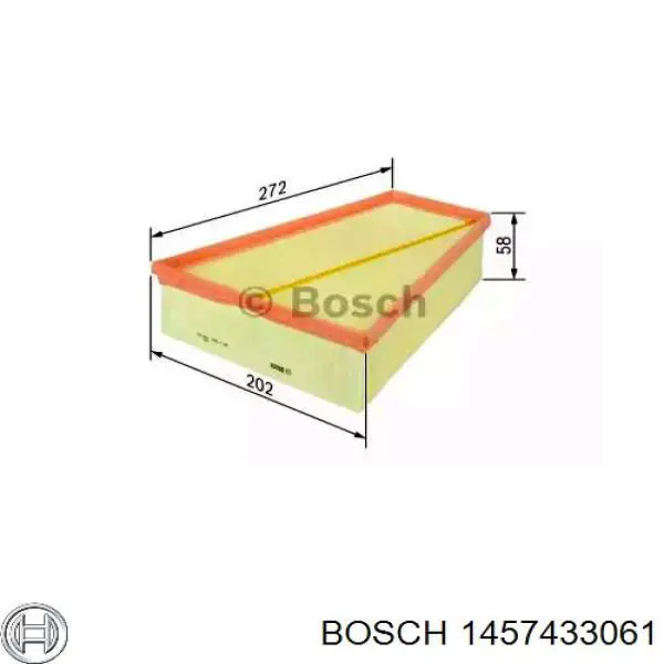 1457433061 Bosch фільтр повітряний