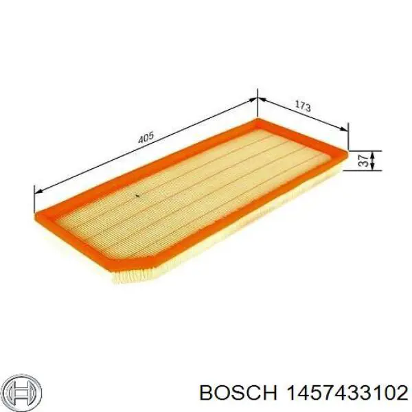 1457433102 Bosch фільтр повітряний