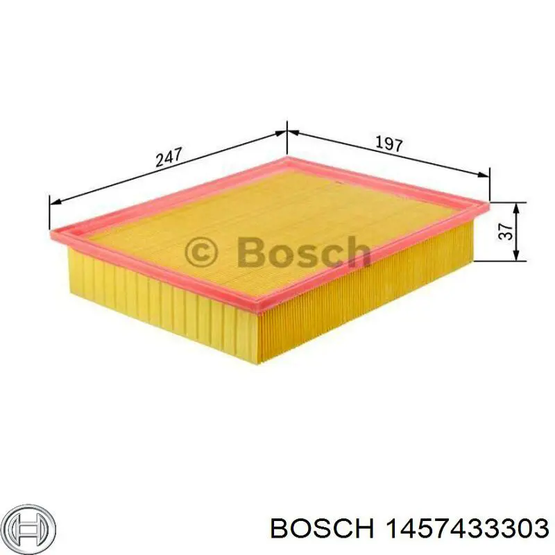 Фільтр повітряний 1457433303 Bosch