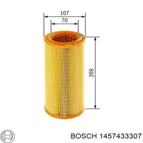 1457433307 Bosch фільтр повітряний