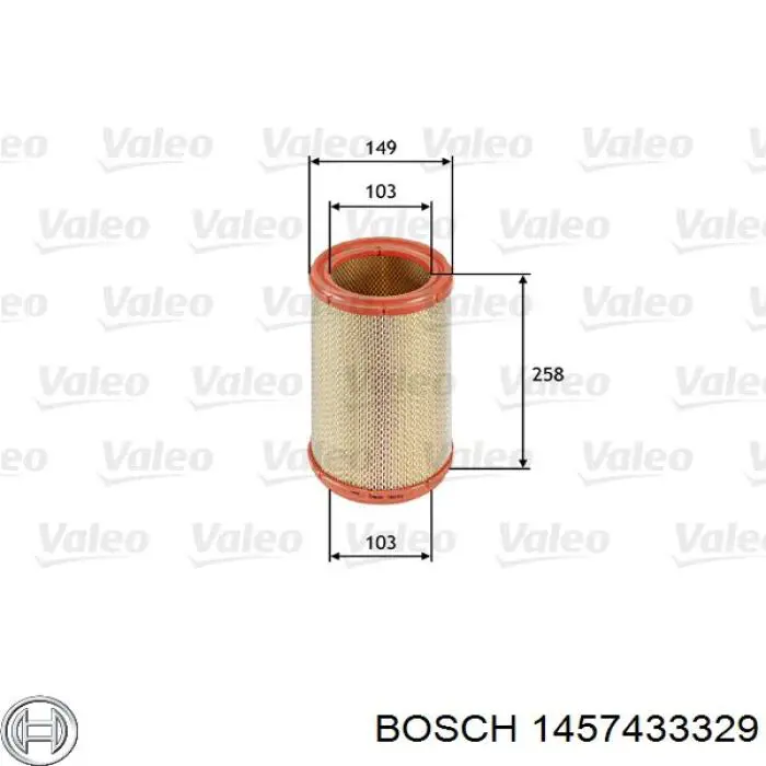 Купити 55184295 Fiat/Alfa/Lancia Автомобільний фільтр повітря