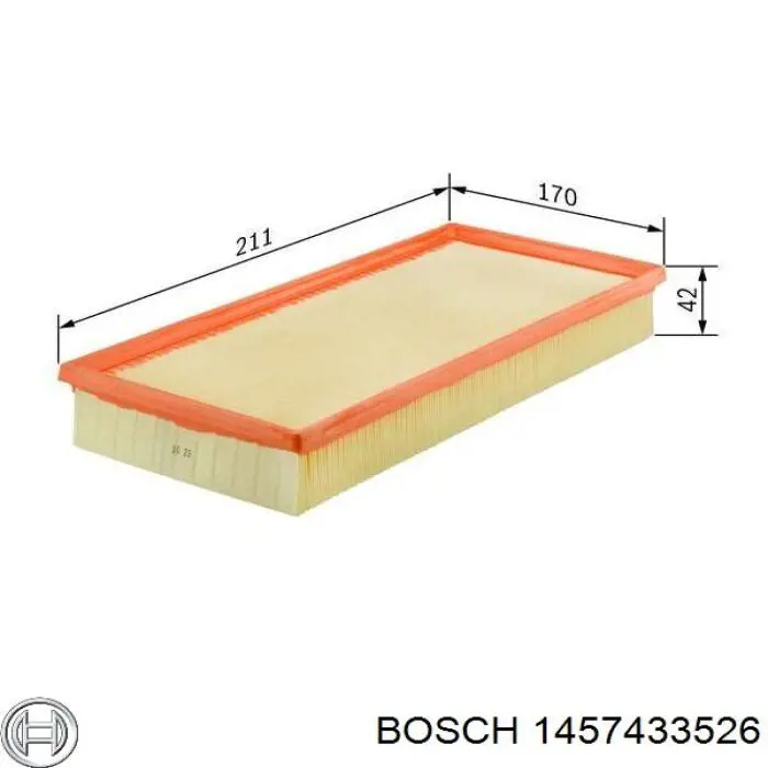 1457433526 Bosch Повітряний фільтр двигуна