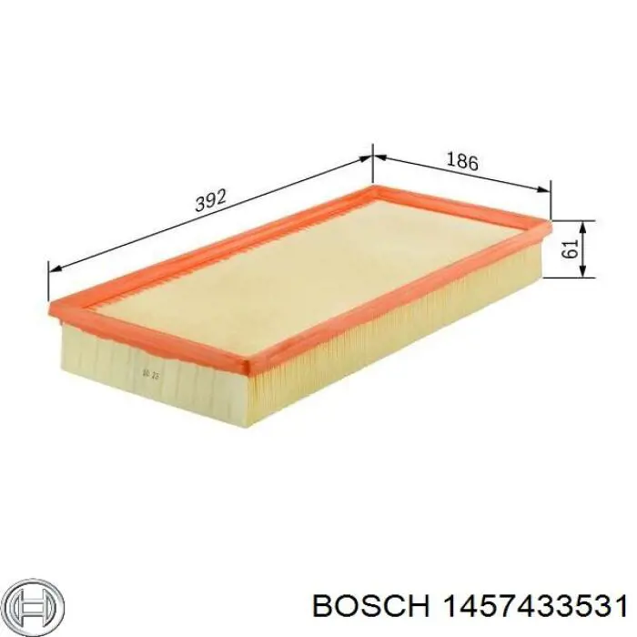1457433531 Bosch фільтр повітряний
