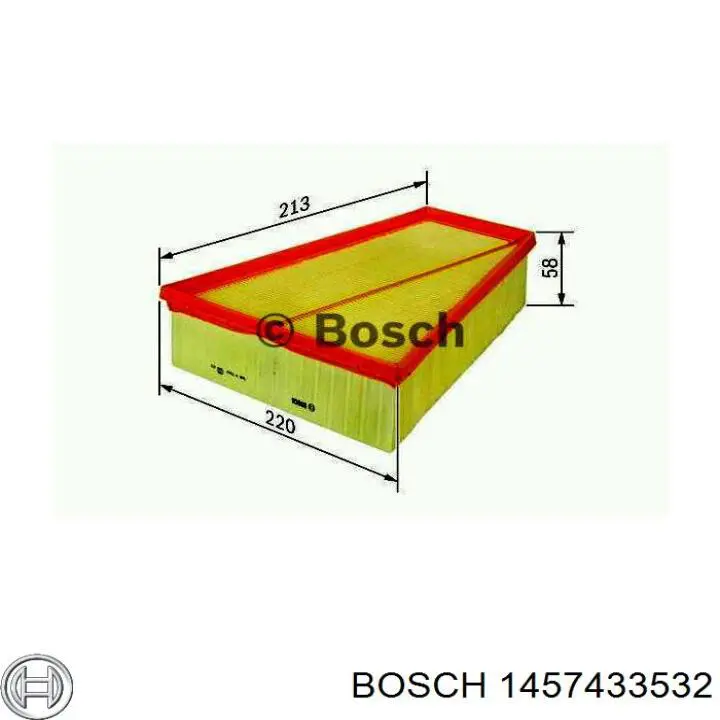 1457433532 Bosch Повітряний фільтр двигуна