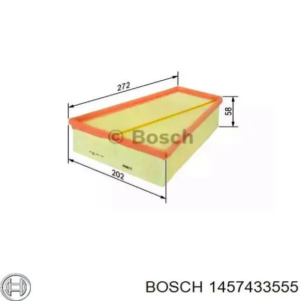 1457433555 Bosch фільтр повітряний