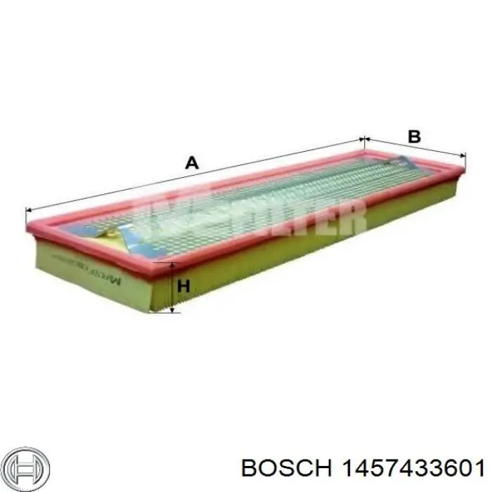 Елемент повітряного фільтра Bosch 1457433601 ціна, від 18.83 USD