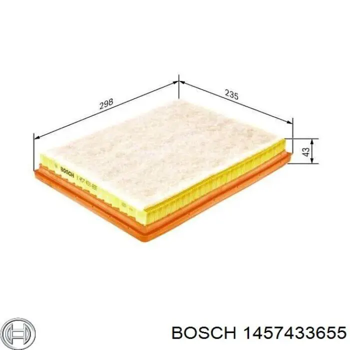 1457433655 Bosch фільтр повітряний