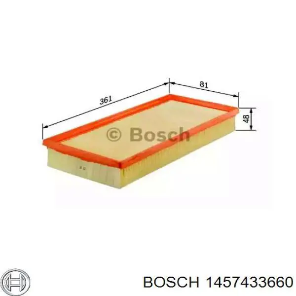 Фільтр повітряний 1457433660 Bosch