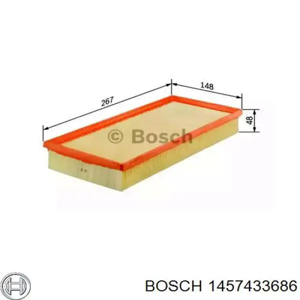 Купити 1457433686 Bosch Автомобільний фільтр повітря