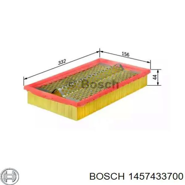 1457433700 Bosch фільтр повітряний