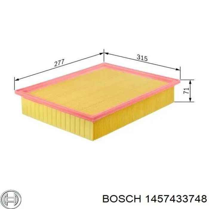 Фільтр повітряний Bosch 1457433748