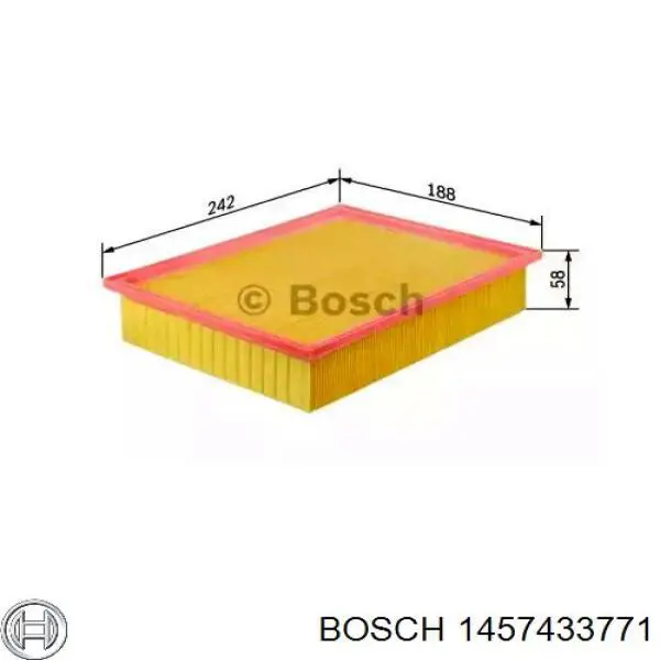 Фільтр повітряний 1457433771 Bosch