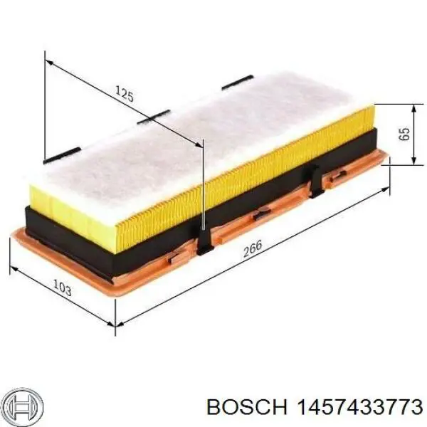 Фільтр повітряний Bosch 1457433773