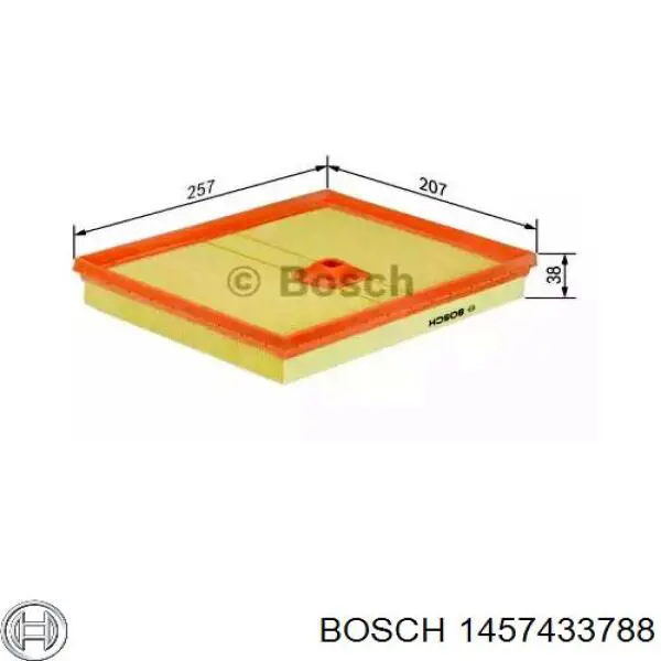 Купити 1457433788 Bosch Автомобільний фільтр повітря