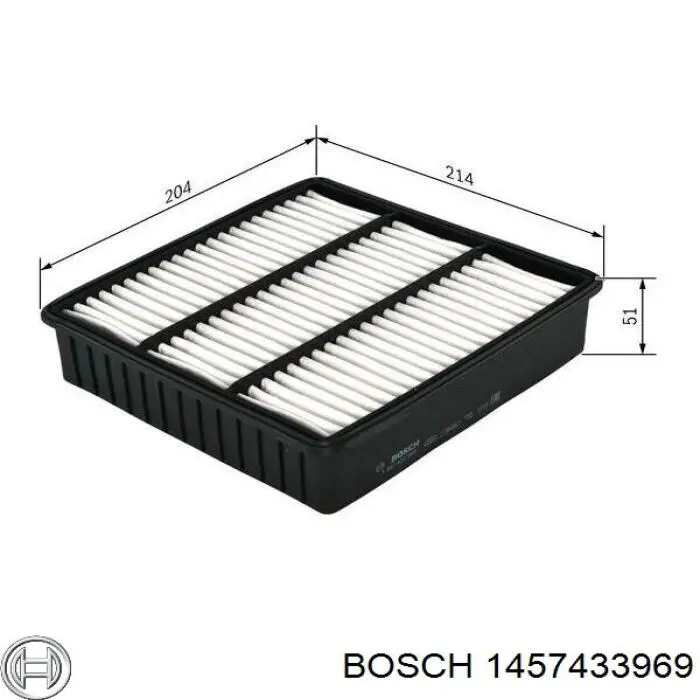 1457433969 Bosch фільтр повітряний