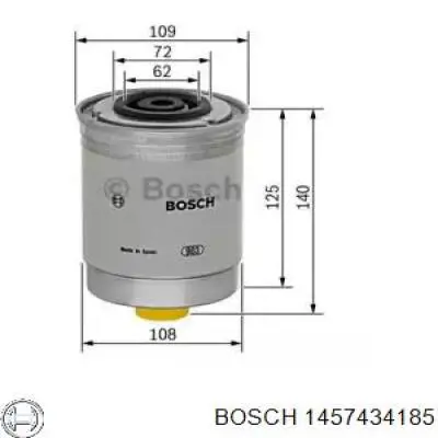 Купити 1457434185 Bosch Фільтр-відстійник палива грубої очистки