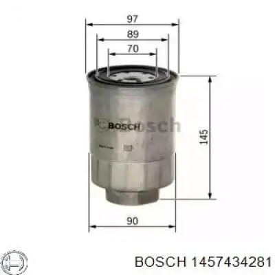 Фільтр тонкого очищення палива Bosch 1457434281 ціна, від 8.61 USD