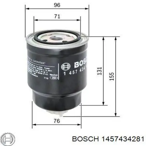Фільтр паливний Bosch 1457434281