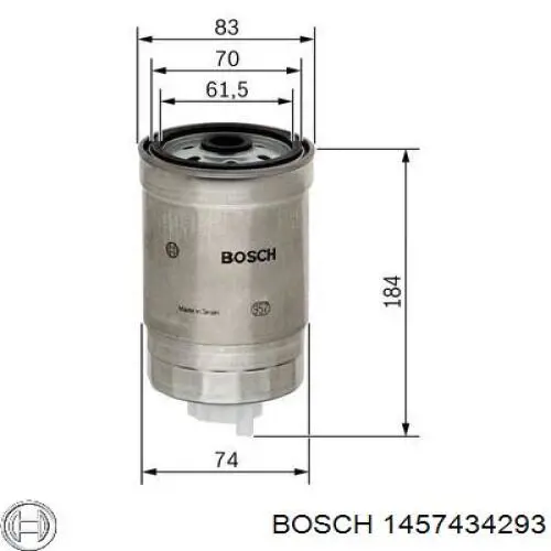 1457434293 Bosch фільтр паливний