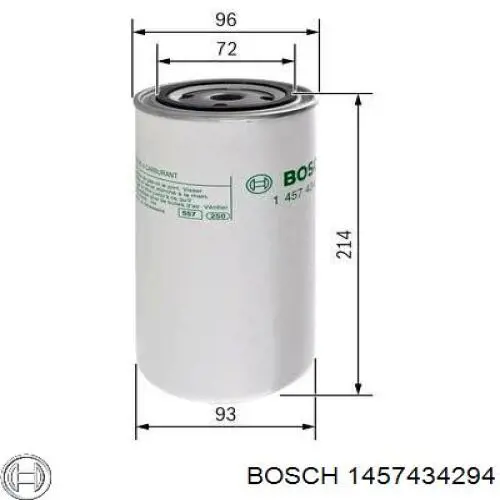 Паливний фільтр 1457434294 Bosch