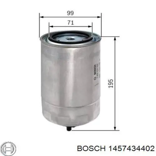 1457434402 Bosch фільтр паливний