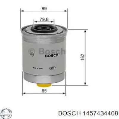 Фільтр тонкого очищення палива Bosch 1457434408 ціна, від 12.60 USD