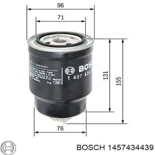 Паливний фільтр 1457434439 Bosch