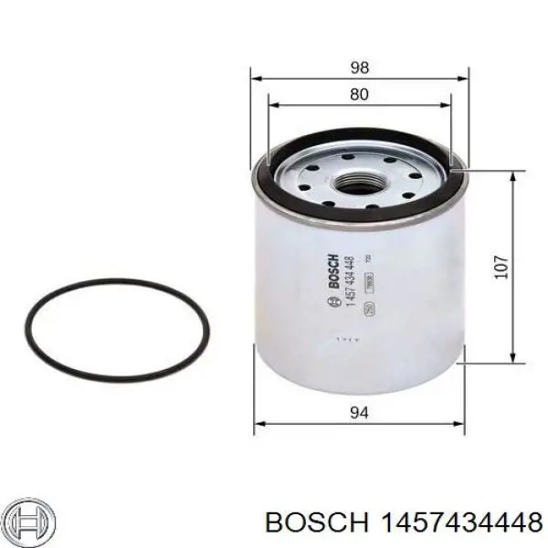 Фільтр тонкого очищення палива Bosch 1457434448 ціна, від 14.92 USD