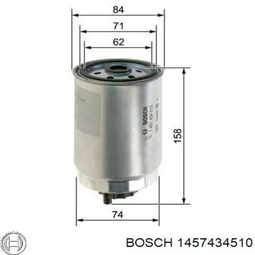 1457434510 Bosch фільтр паливний