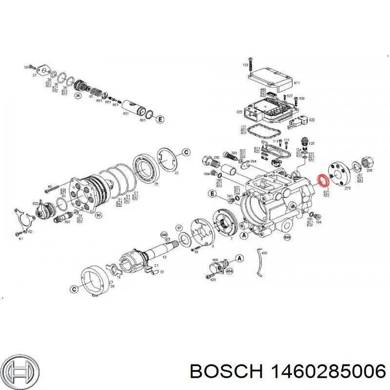 Купити 1460285006 Bosch Сальник ПНВТ