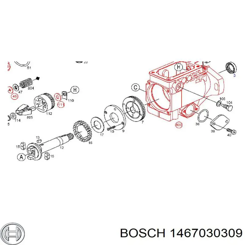 1467030309 Bosch паливний насос, механічний