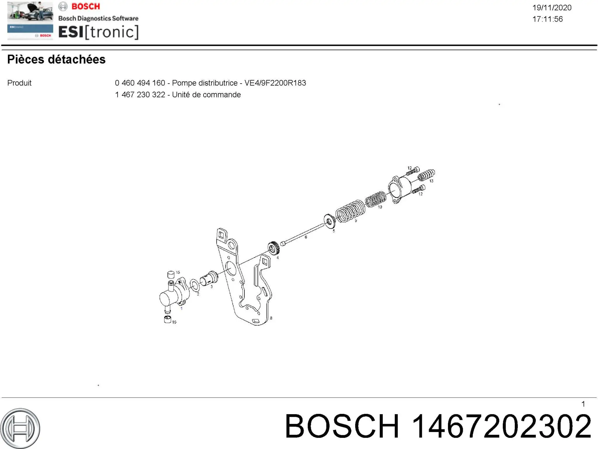 1467202302 Bosch термостат