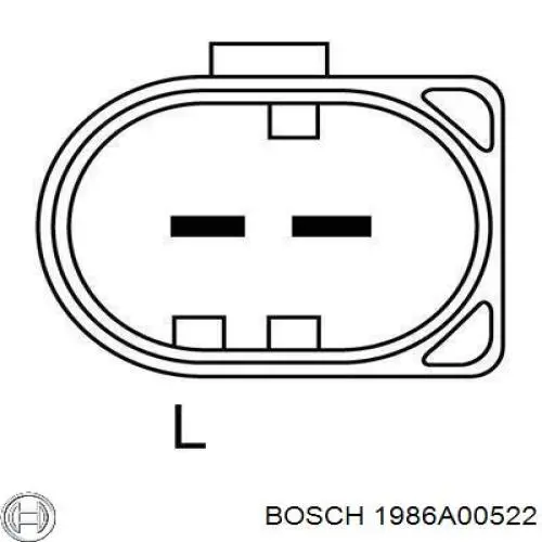 Генератор 1986A00522 Bosch