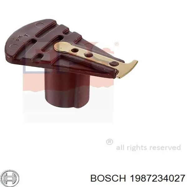 Бігунок (ротор) розподільника запалювання 1987234027 Bosch